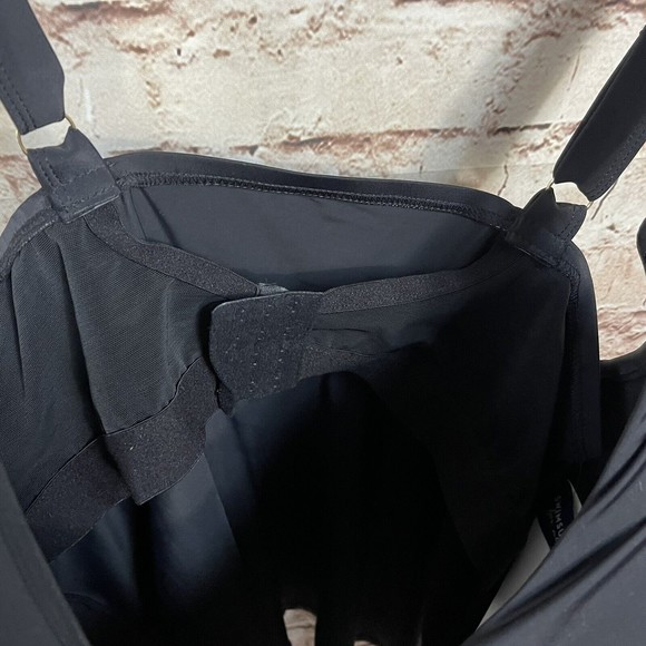 NWT Swimsuits for All Plus Size 46G Black Tankini Top Only - Picture 7 of 11